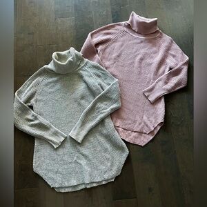 2 Mendocino Knit Turtle Neck Sweaters